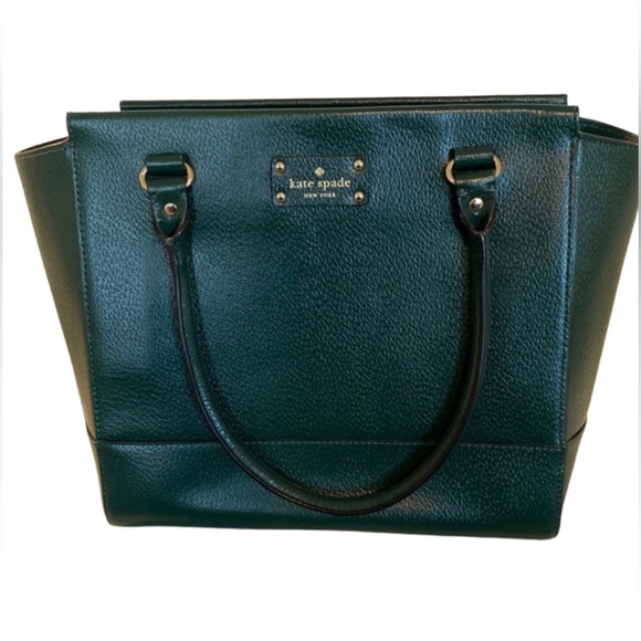 VINTAGE KATE SPADE NEW YORK Wellesley Camryn Cross-Body in Shiny Emerald. 🎁 - Picture 3 of 14
